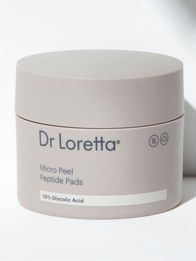 NWT Dr. Loretta Micro Peel Peptide Pads 60 Count Glycolic Acid Smoothing NEW NIB